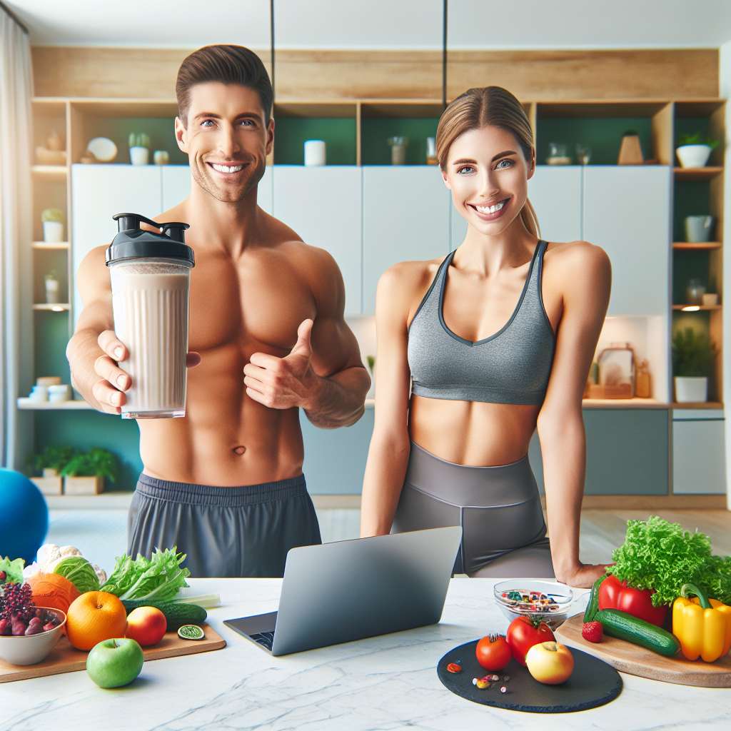 A vibrant, inviting image depicting the essence of healthy weight loss with foodspring. A diverse person (gender-neutral, various ethnical backgrounds) is smiling, holding a sleek foodspring protein shake. In the background, a bright, modern kitchen counter displays fresh, colorful fruits and vegetables, and a subtle hint of a fitness setting (e.g., a yoga mat corner). The aesthetic is clean, inspiring, and emphasizes well-being and effective nutrition. Natural daylight, high-quality photography.