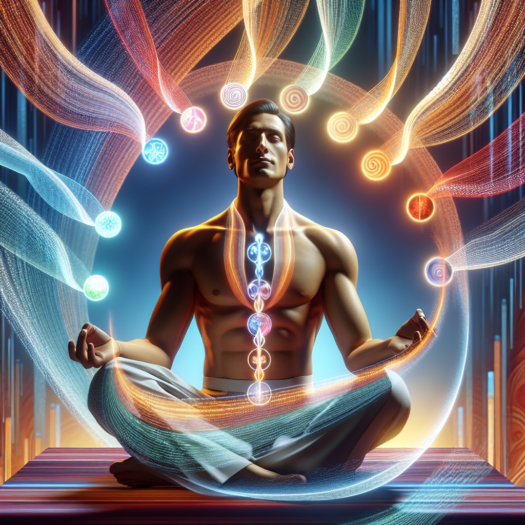 A serene and confident person, looking healthy and balanced, surrounded by a harmonious flow of abstract, glowing light ribbons in various colors. These ribbons, representing hormones, are no longer a resistance but are now perfectly integrated and balanced around the person, symbolizing successful weight management achieved by understanding and balancing hormonal influences. The setting is bright and clean, conveying wellness and control. Focus on a sense of inner peace and achievement. Realistic photo, soft, uplifting lighting.