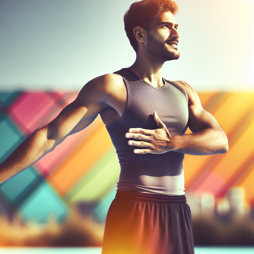 A confident and healthy person with a toned physique and a visibly flatter stomach, gently stretching or performing a light, active pose. They exude a sense of well-being and achievement, with a subtle, encouraging smile. The background is bright, clean, and minimalist, hinting at a modern wellness environment or a serene outdoor setting. Photorealistic style, natural light.