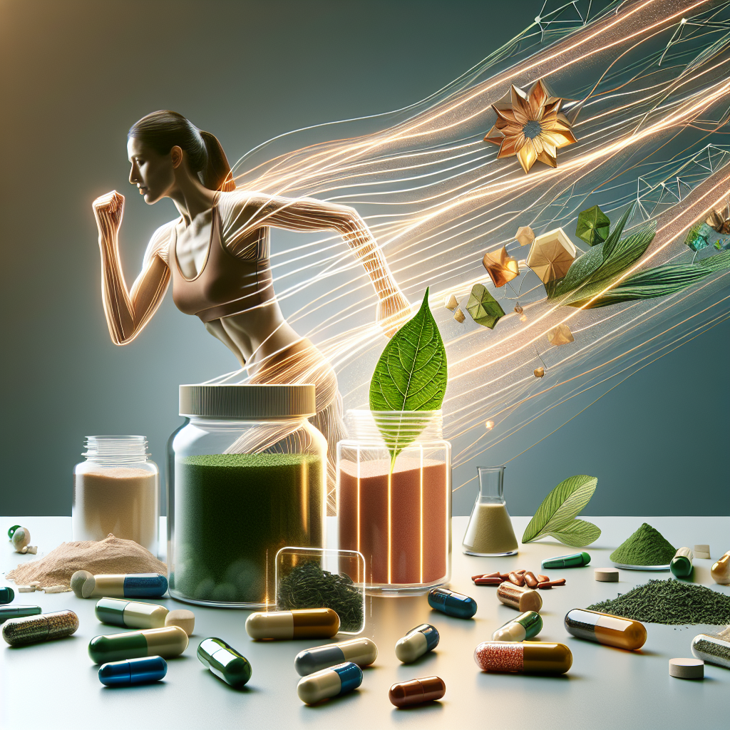 A dynamic and clean composition featuring various fat-burning supplements like capsules, powder, and a green tea leaf, artfully arranged. Vibrant, glowing lines emanate from them, symbolizing activated metabolism and energy, flowing towards a subtle, silhouetted figure engaged in light exercise. The background is a clean, modern health and fitness setting, suggesting effective weight loss support. Bright, optimistic colors.