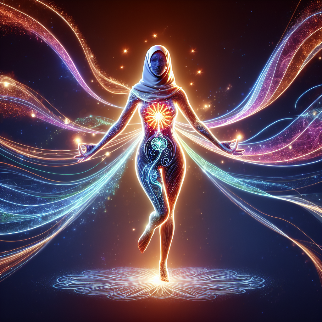 A vibrant, dynamic illustration of a person radiating energy and vitality, with abstract glowing lines and swirling light particles emanating from their core, symbolizing an active metabolism. The person is in a light, energetic pose, possibly stretching or mid-stride. The style is clean, modern digital art with an uplifting color palette, conveying health and increased energy.